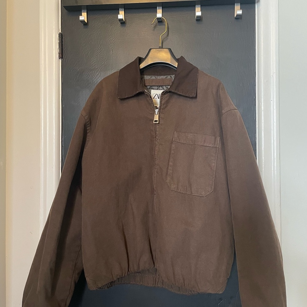 Zara Men's Brown Workwear Jacket